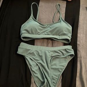 Green High Waisted Bikini- SHEIN